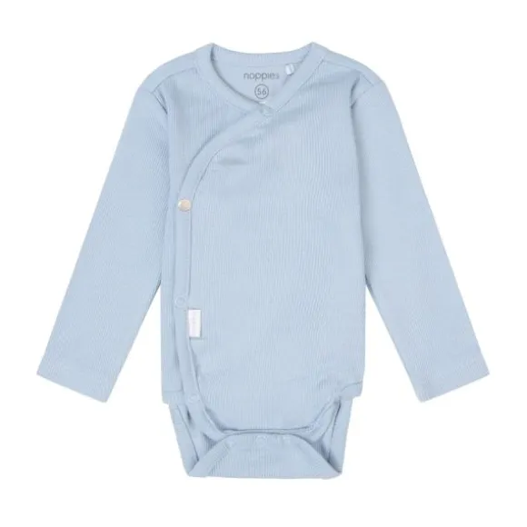 Noppies Narellan Lange Mouwen Romper - Blue Fog - Mt. 44