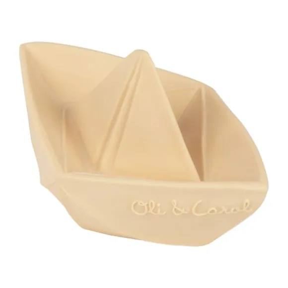 Oli & Carol Bad- en Bijtspeeltje Origami Boot - Mint