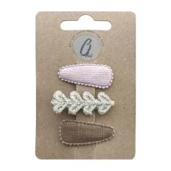 Ootje Kadootje Babyhaarclipjes - Nude / Goud / Bruin - 3 st.