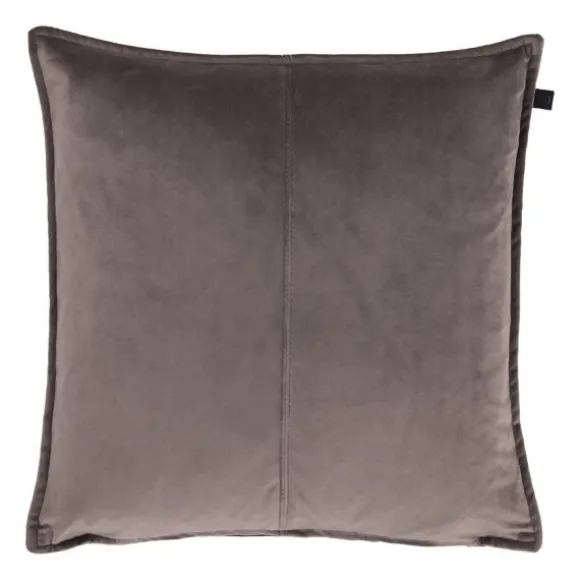 Overseas Middlestitch Kussen - 60 x 60 cm– Velours – Beige