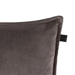 Overseas Middlestitch Kussen - 60 x 60 cm– Velours – Beige