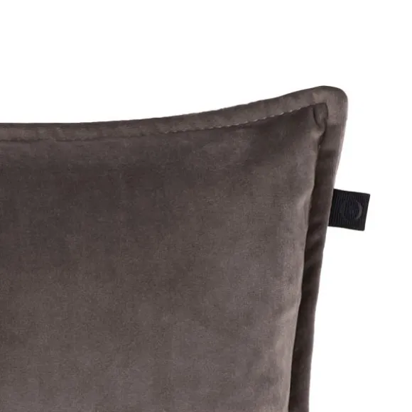 Overseas Middlestitch Kussen - 60 x 60 cm– Velours – Beige