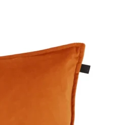 Overseas Middlestitch Kussen - 60 x 60 cm– Velours – Beige