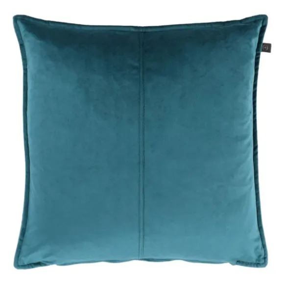 Overseas Middlestitch Kussen - 60 x 60 cm– Velours – Beige