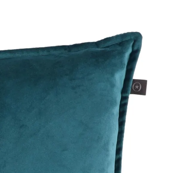 Overseas Middlestitch Kussen - 60 x 60 cm– Velours – Beige