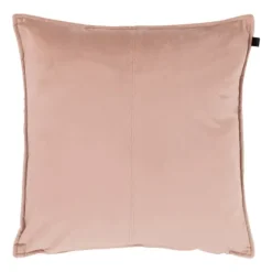 Overseas Middlestitch Kussen - 60 x 60 cm– Velours – Beige