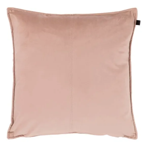 Overseas Middlestitch Kussen - 60 x 60 cm– Velours – Beige