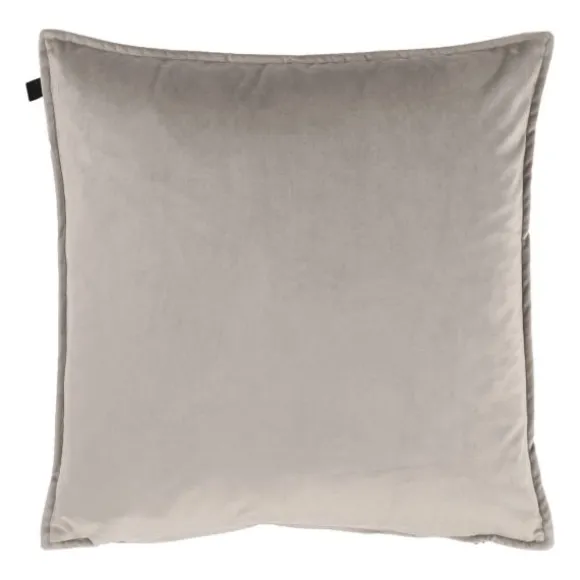 Overseas Middlestitch Kussen - 60 x 60 cm– Velours – Beige