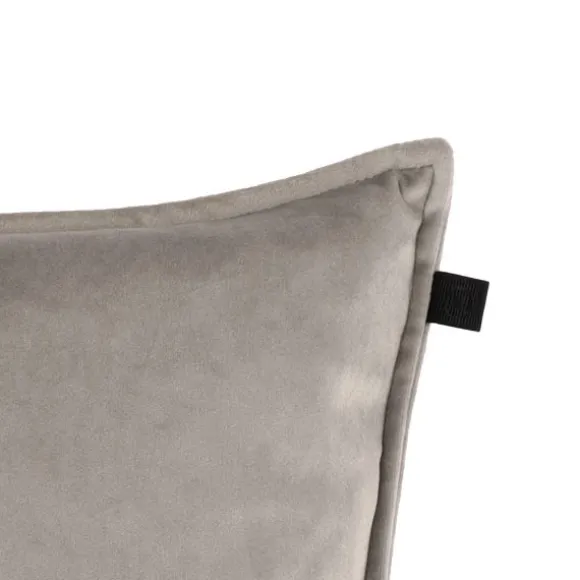 Overseas Middlestitch Kussen - 60 x 60 cm– Velours – Beige