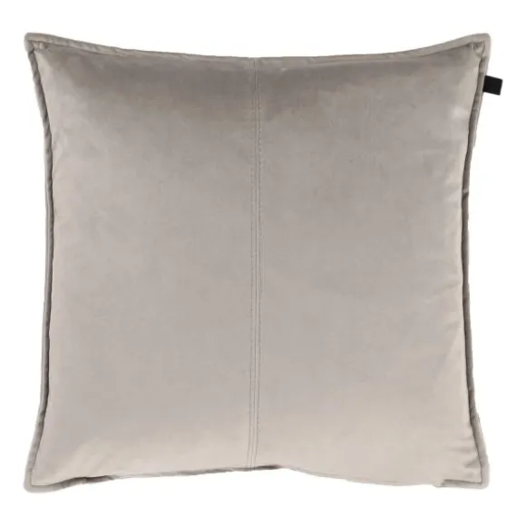 Overseas Middlestitch Kussen - 60 x 60 cm– Velours – Beige