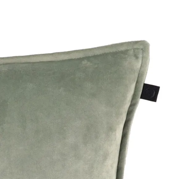 Overseas Middlestitch Kussen - 60 x 60 cm– Velours – Beige