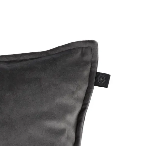 Overseas Middlestitch Kussen - 60 x 60 cm– Velours – Beige