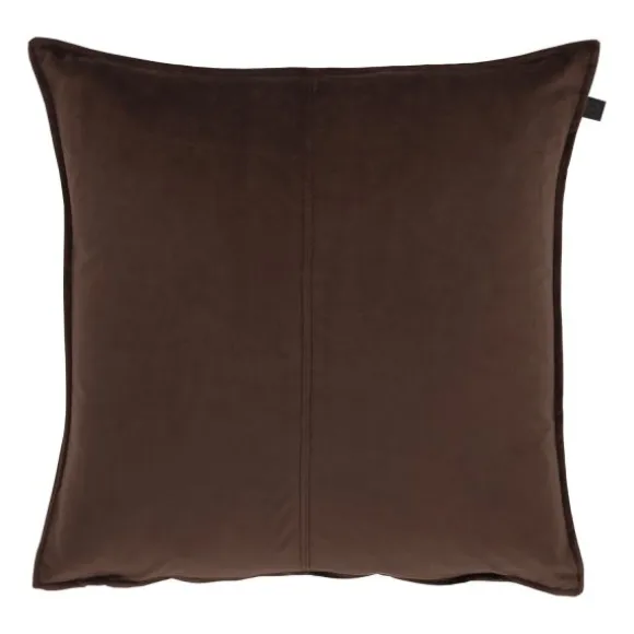 Overseas Middlestitch Kussen - 60 x 60 cm– Velours – Beige