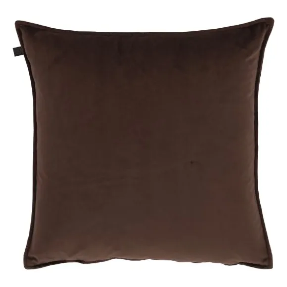 Overseas Middlestitch Kussen - 60 x 60 cm– Velours – Beige