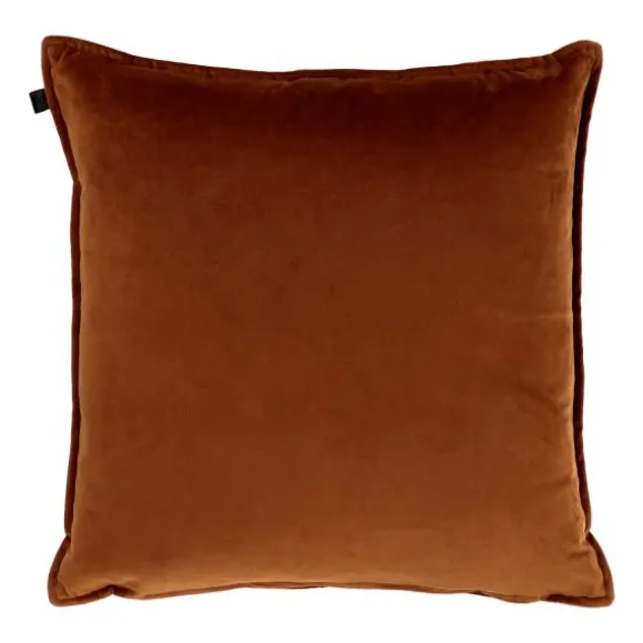 Overseas Middlestitch Kussen - 60 x 60 cm– Velours – Beige