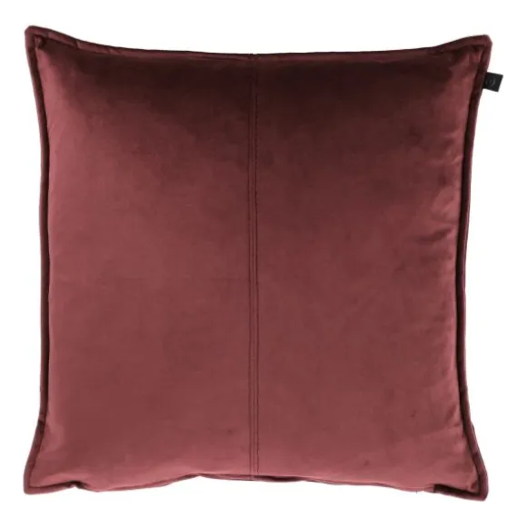 Overseas Middlestitch Kussen - 60 x 60 cm– Velours – Beige