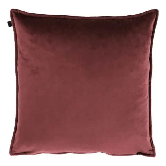 Overseas Middlestitch Kussen - 60 x 60 cm– Velours – Beige