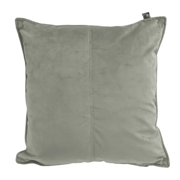 Overseas Middlestitch Velours Kussen Olive 45 x 45 cm
