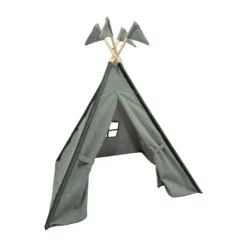 Overseas Tipi Tent Teddy met Vlaggetjes - Rose Dust - 140 x 112 cm