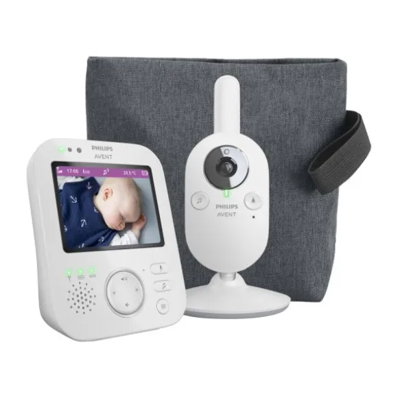 Philips Avent Video Babyfoon - Premium - Slate Grey - Met Reistas