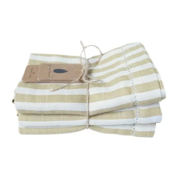 Pine Cone Edith Hydrofiele Doeken - 3 Stuks - 70 x 70 cm - Natura Dot