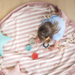 Play & Go Stripes Speelzak Pink