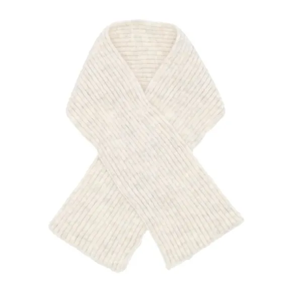 Puck Knit Pompom Muts - Woolwhite