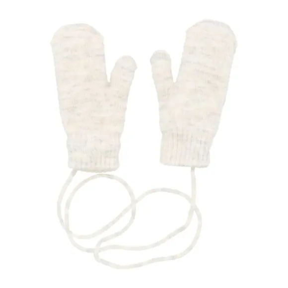 Puck Knit Pompom Muts - Woolwhite