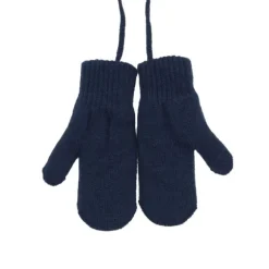 Puck Knit Wanten - Navy