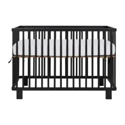 Puck Ledikant 60x120 Inklapbaar Zwart