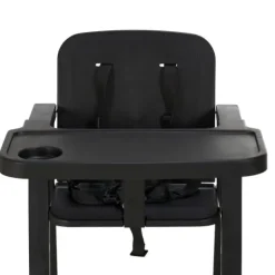 Puck Plain Kinderstoel Zwart