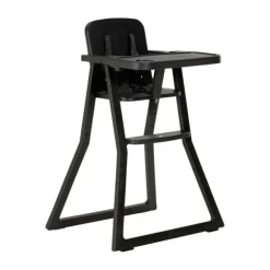 Puck Plain Kinderstoel Zwart