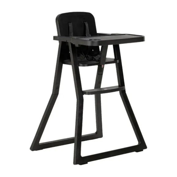 Puck Plain Kinderstoel Zwart