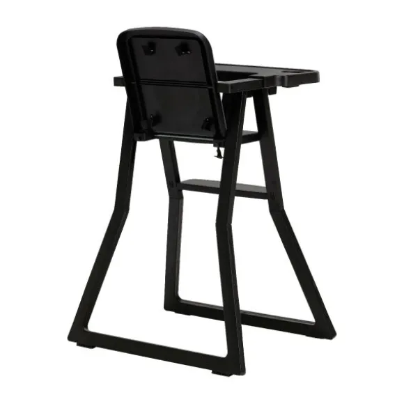 Puck Plain Kinderstoel Zwart