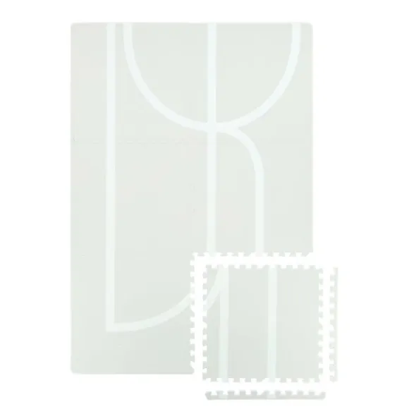 Puck Playmat Lines - Green Sandy