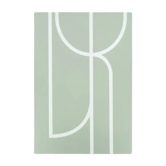 Puck Playmat Lines - Green Sandy