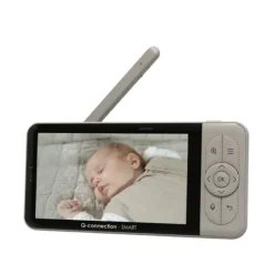 Qute Beeldbabyfoon Q-Connection Smart WIFI 2-IN-1 5HD - Zand