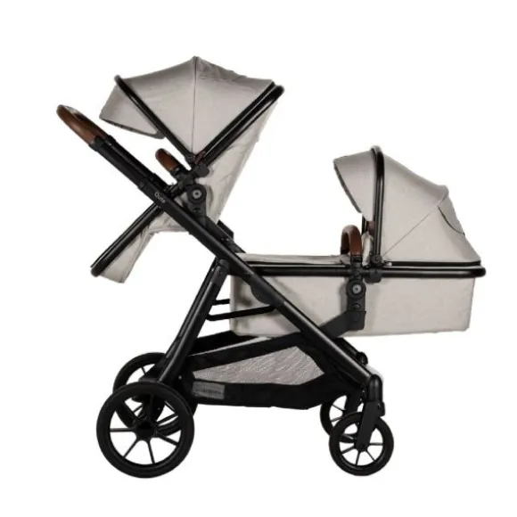 Qute Q-Twin Duowagen - Jeans Clay