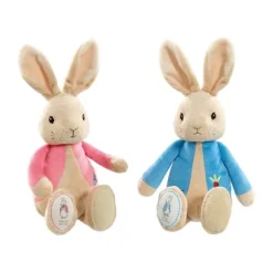 Rainbow Designs Knuffel - Pieter Konijn - Blauw Jasje - 30 cm