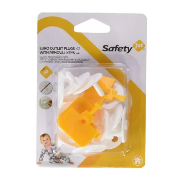 Safety 1st Stopcontactbeschermers Met Sleutel 12 Stuks