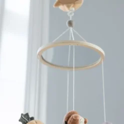 Sebra Babymobiel Met Spiegel en Muziek - Woodland