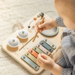 Sebra Houten Activiteitenpaneel - Muziek