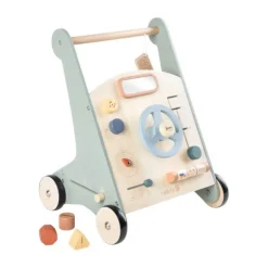 Sebra Houten Loopwagen - Blauw