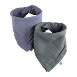 Sebra Muslin Drool Slab - 2 Stuks - Blue / Green