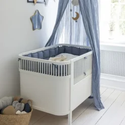 Sebra Stoffen Vlaggenlijn - Forest Lake Blue