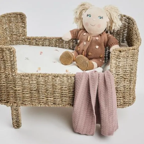 Smallstuff Poppendekentje - Fishbone Knit - Powder