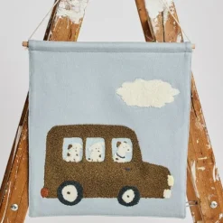 Smallstuff Wanddecoratie - Dogs Driving - 37x33 cm