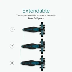 SmarTrike Xtend Scooter Ride-On - Petrol Green