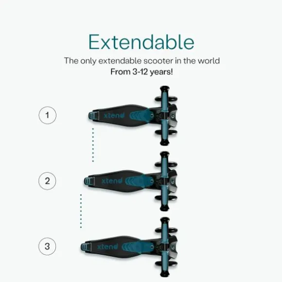 SmarTrike Xtend Scooter Ride-On - Petrol Green