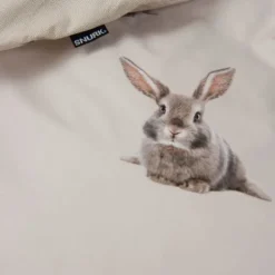 Snurk Bunny Dekbedovertrek – 140 x 200/220 cm – Beige